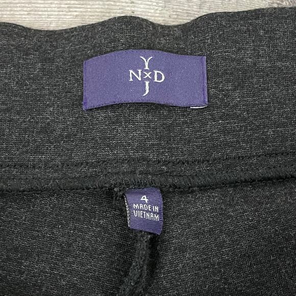 NYDJ Pants Women's 4 Charcoal Heather Pull On Slim Legs Ankle Pants Style 11393 - Picture 5 of 14